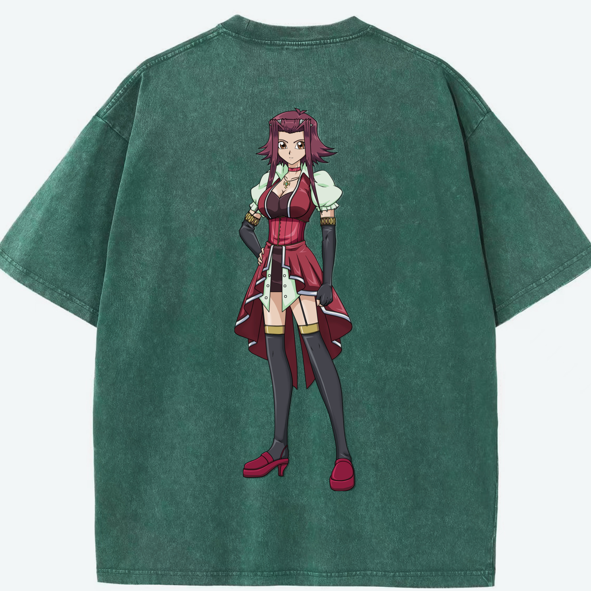 （画像用） 遊☆戯☆王 Yu-Gi-Oh! 綿100% ヴィンテージ風 半袖Tシャツ（背面プリント）
